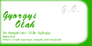 gyorgyi olah business card