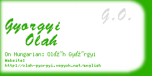 gyorgyi olah business card